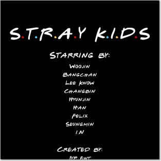 Stray k!ds as Friends. Posters and Art